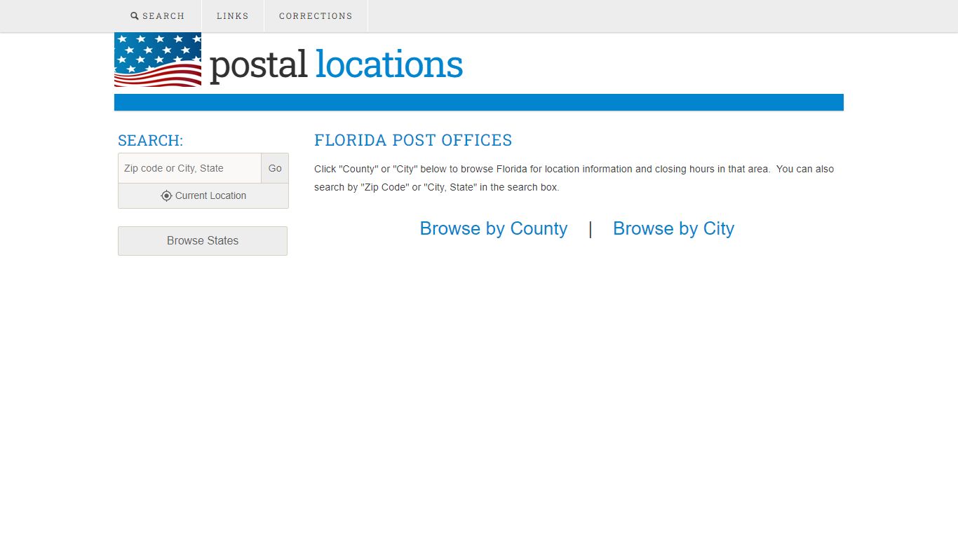 Post Offices in Florida - Browse any City or County